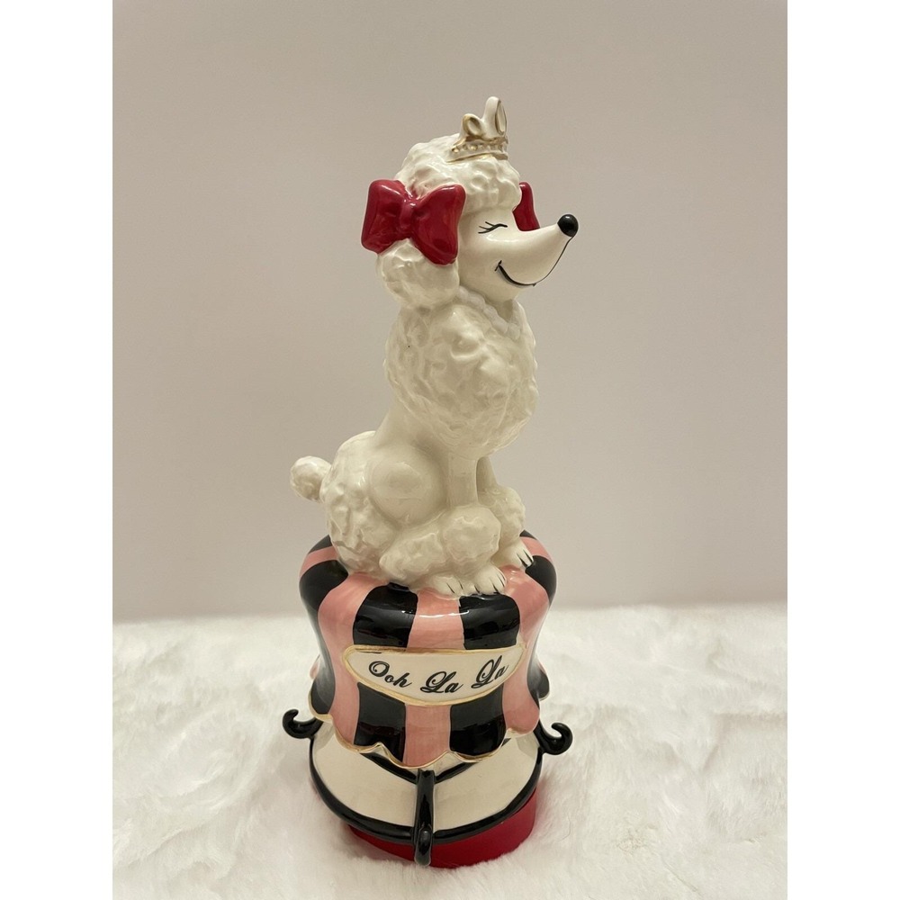 BLUE SKY CLAYWORKS Ooh‎ La La Parisienne French Poodle Ceramic Valentines Decor